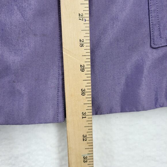 LAFAYETTE NY 148 womens 16 purple cotton silk blend pants set (flawed) - Picture 11 of 15